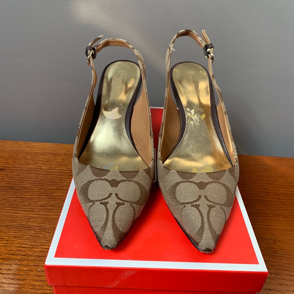 Coach Slingback Heels